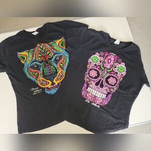 Jaguar And Skull  Shirt Size L womens